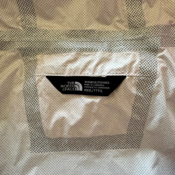 North Face Rain Full Zipper Jacket Light Pink Adjustable Dryvent Women Size XXXL - Picture 14 of 16